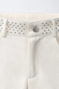 STUD AND STAR DETAIL SHORTS