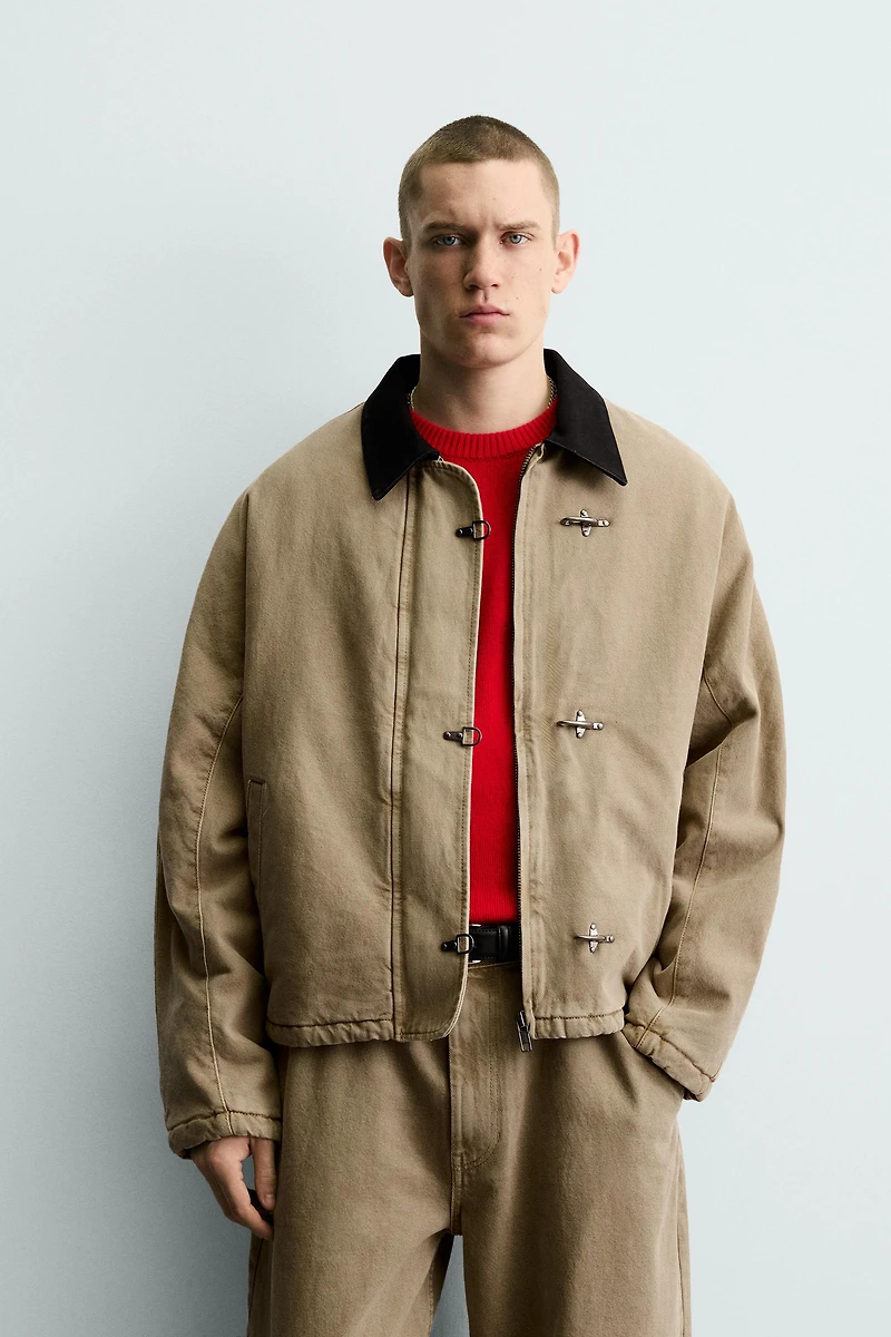 BLOUSON COL BIMATIÈRE BRANDEBOURGS