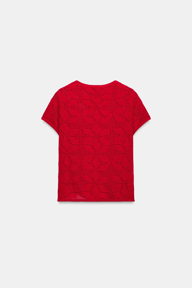 TEXTURED KNIT TOP
