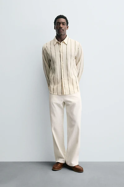 STRIPED JACQUARD SHIRT
