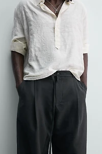 PANTALON BALLON FIT PLIS CEINTURE