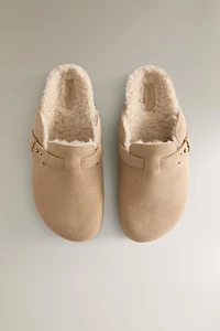 WARM LEATHER CLOGS