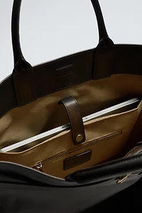LEATHER HANDBAG