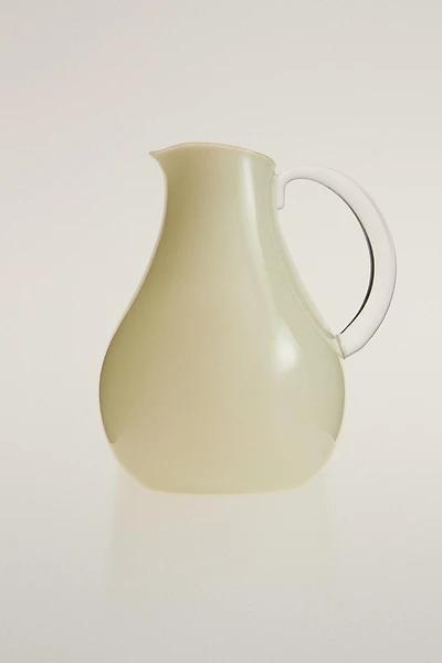 COLORED BOROSILICATE GLASS PITCHER