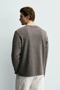 WASHED STRIPED T-SHIRT