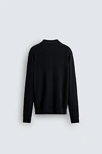 COTTON LYOCELL KNIT POLO SHIRT