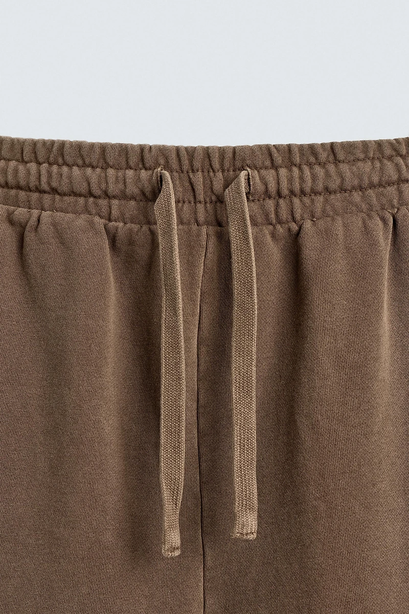 BASIC WASHED JOGGER SHORTS