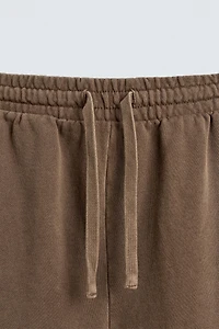 BASIC WASHED JOGGER SHORTS