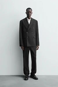 BLAZER CROISÉ COSTUME 100 % LAINE
