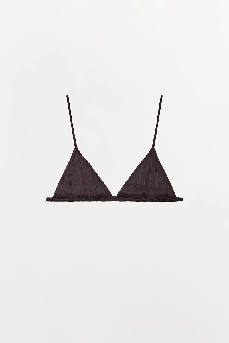 TEXTURED TRIANGLE BRA