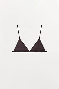 TEXTURED TRIANGLE BRA