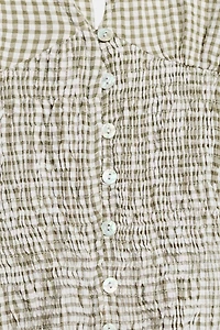 GINGHAM HALTER TOP