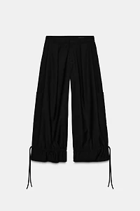 ZW COLLECTION CARGO PANTS WITH BOWS