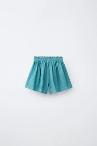 100% LINEN SHORTS
