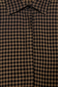 GINGHAM CHECK BLOUSE ZW COLLECTION