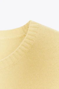 100% WOOL BASIC SWEATER