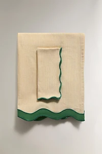 YARN-DYED COTTON TABLECLOTH