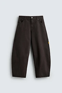 BALLOON FIT PANTS WITH SEAMS