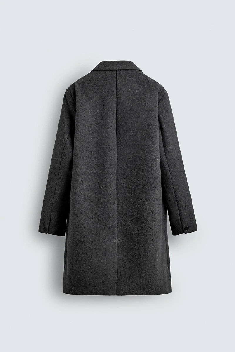 MANTEAU REGULAR FIT AVEC LAINE