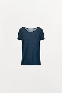 LYOCELL AND WOOL BLEND T-SHIRT