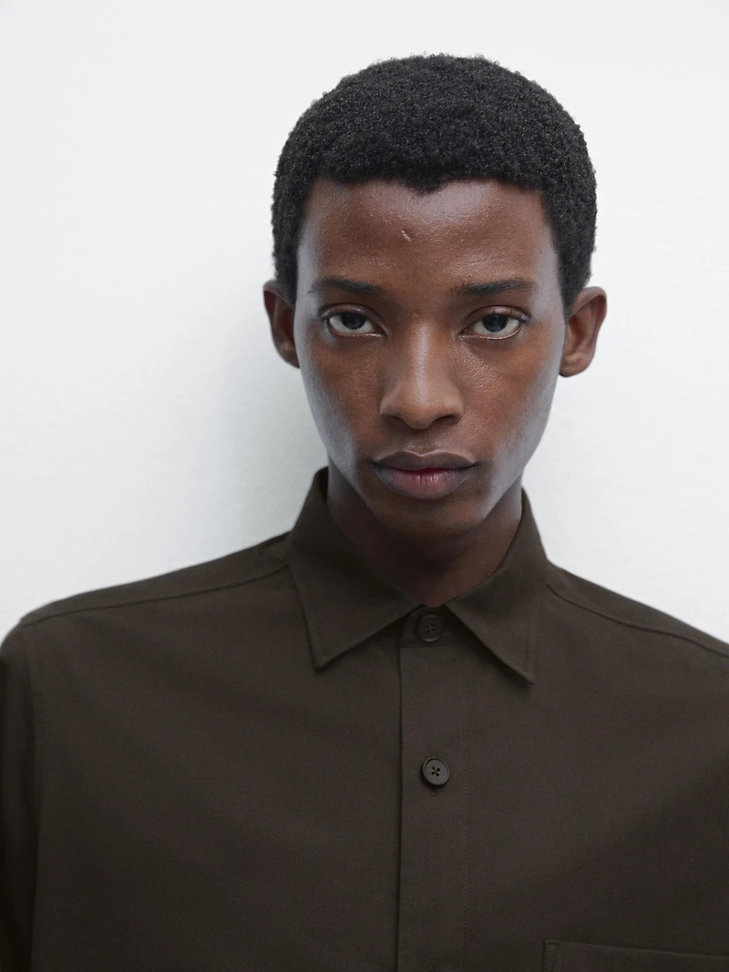 Chemise relaxed fit avec poche