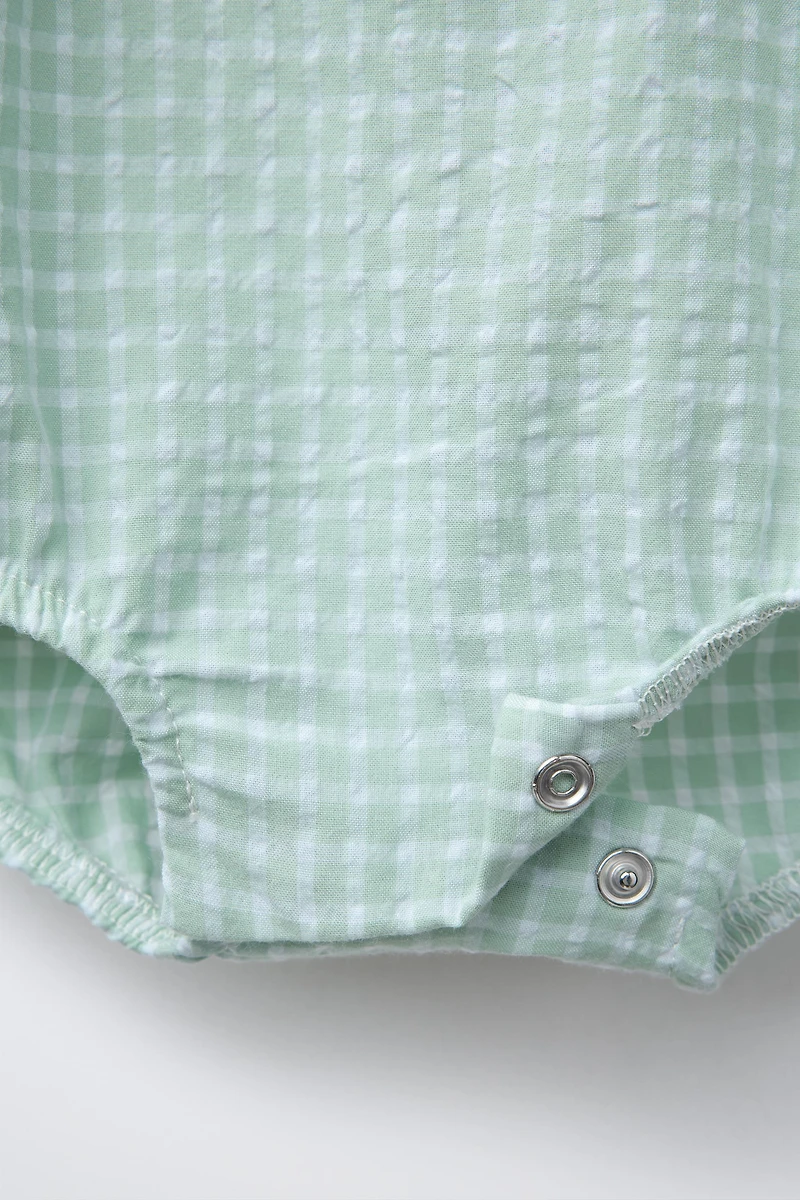 GINGHAM ROMPER