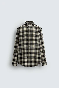 PLAID WOOL BLEND SHIRT