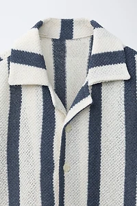 STRIPED KNIT SHIRT