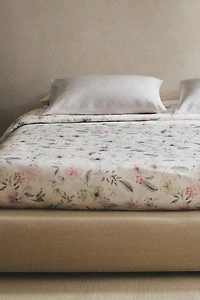 FLORAL SATEEN DUVET COVER
