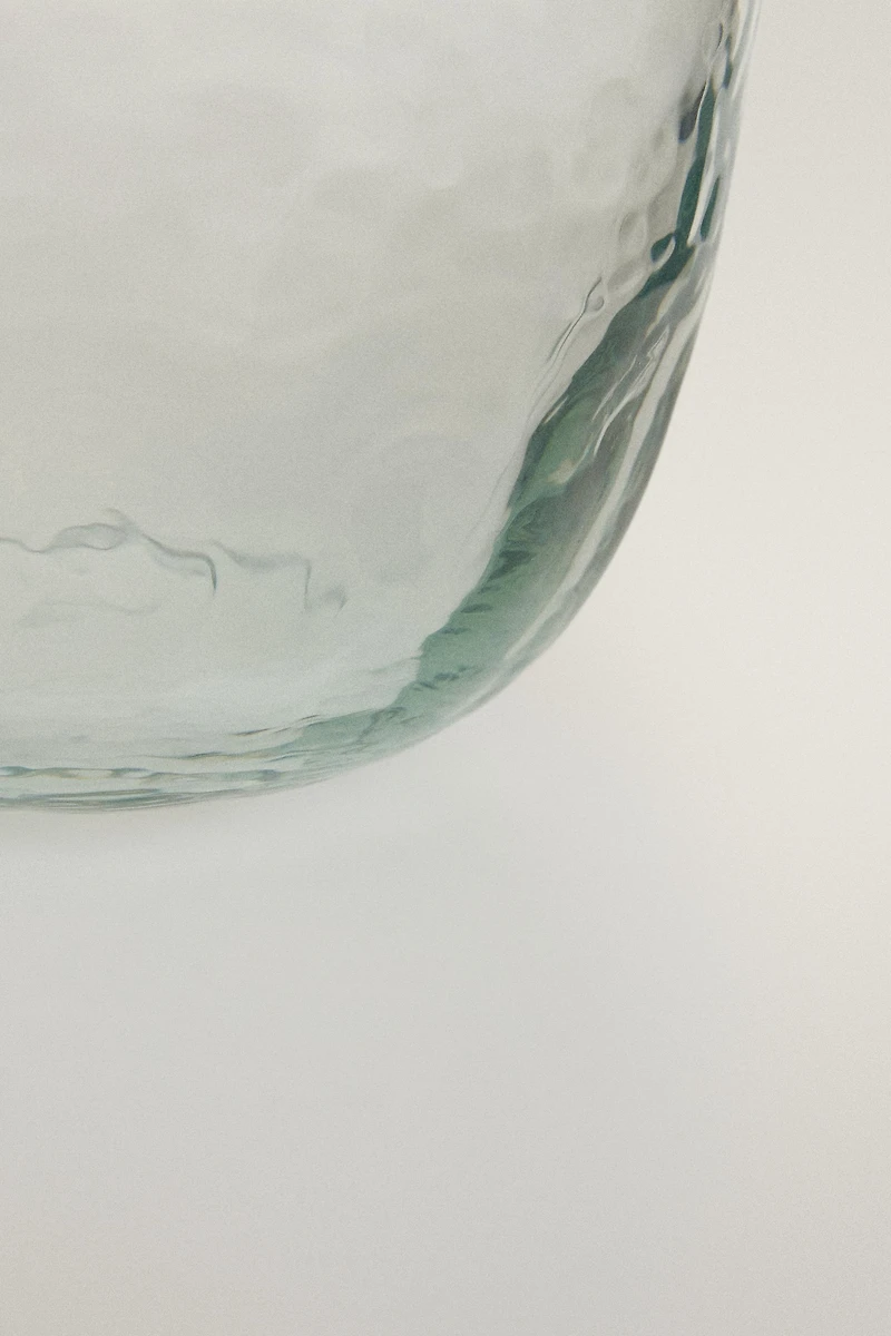 HAMMERED GLASS BOWL