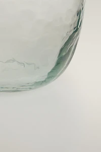 HAMMERED GLASS BOWL