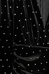 SPARKLY VELVET MIDI DRESS