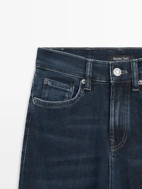 High waist flare fit skinny jeans