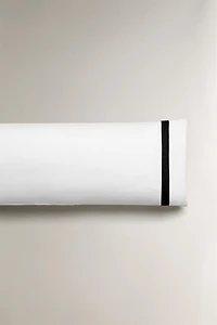 BORDERED SATEEN PILLOWCASE