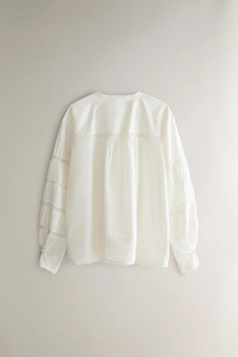 LACE COTTON SHIRT