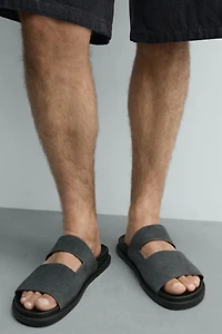 LEATHER STRAP SANDALS
