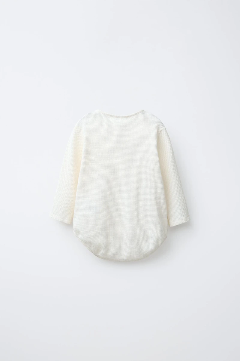 WAFFLE HENLEY BODYSUIT