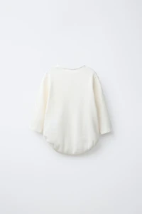 WAFFLE HENLEY BODYSUIT