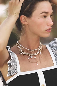 PACK OF 2 PEARL CHAIN NECKLACES