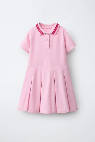 PIQUÉ POLO COLLAR DRESS