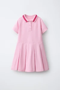 PIQUÉ POLO COLLAR DRESS