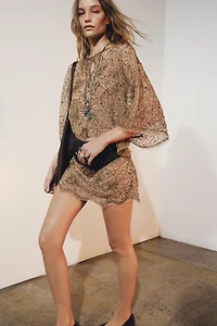 ZW COLLECTION LIMITED EDITION EMBROIDERED SHORT DRESS