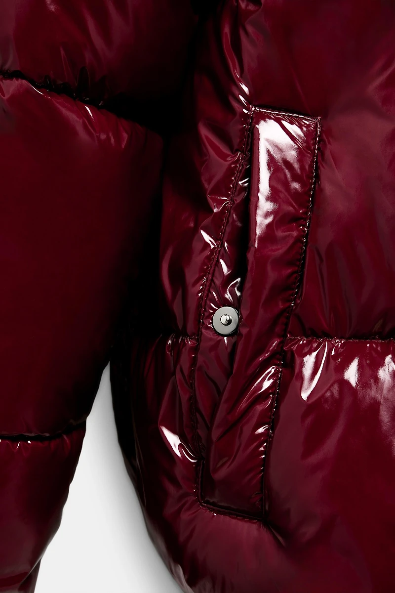 SHINY EFFECT WATER REPELLENT WINDPROOF ANORAK