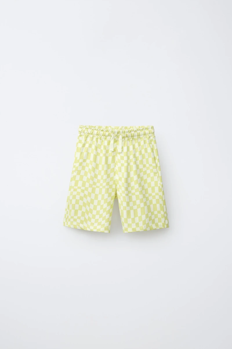 CHECKERBOARD T-SHIRT AND BERMUDA SET