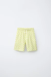 CHECKERBOARD T-SHIRT AND BERMUDA SET