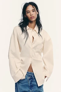 OVERSIZED SHIRT WITH TIE