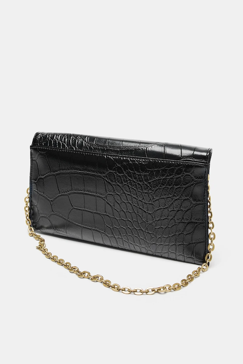 EMBOSSED FLAP BAG