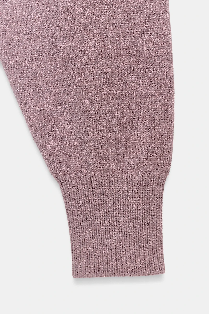 SHORT BASIC KNIT SWEATER
