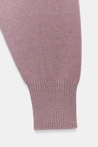 SHORT BASIC KNIT SWEATER