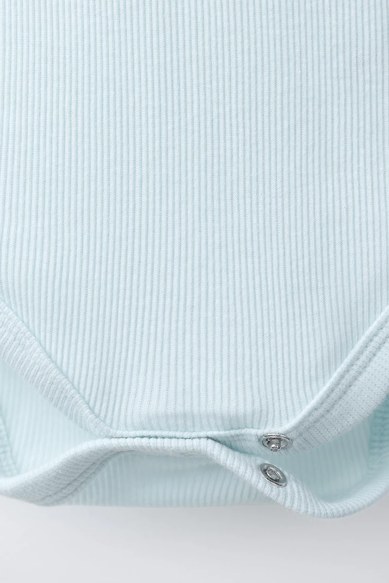 FIVE-PACK HENLEY NECK SHORT SLEEVE BODYSUITS